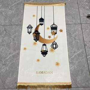 Tapis de prière islamique Namaz pour enfants, nouveau design, dessin animé, mélange, design, arabe, 65x115cm - Product Image 4