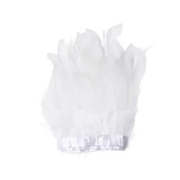 Dentelle en plumes de poulet naturelles Soraj Enterprises, multicolores, écologiques, légères, faites à la main, antibactériennes
