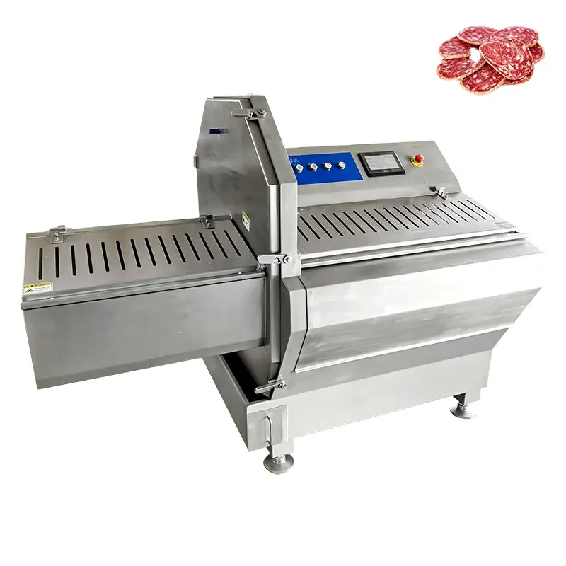 Automatic Frozen Halal Lamb Meat Mutton Goat Veal Beef ribs bone meat cutting machine