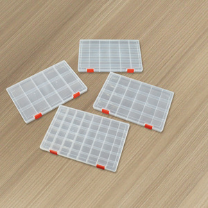 Plastic <b>Storage</b> <b>Box</b> 24 36 Compartment Rectangular Office Organizer With Lid For <b>Small</b> Parts Hardware Accessories Display - Product Image 2