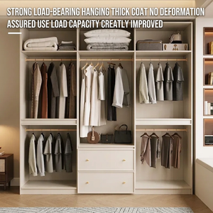 Meubles de chambre à coucher de luxe au design moderne, armoire sur mesure, rangement robuste de style scandinave, dressing sur mesure - Product Image 5