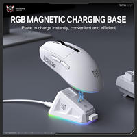 Souris de jeu tri-mode OEM ODM ONIKUMA DM07 blanche PAW3311 sans fil RGB avec logo personnalisé certifiée FCC CE
