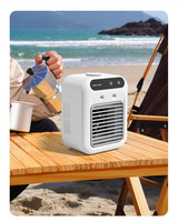 Ventilateur d'air évaporatif portable mini avec humidificateur à brume, 2 vitesses, réservoir d'eau de 500 ml, silencieux pour la maison et le bureau