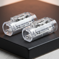 Connecteur à ressort 3 broches à sertir, compatible fil 22AWG, 300V 1.5-5A, raccord rapide transparent sans outil pour PC