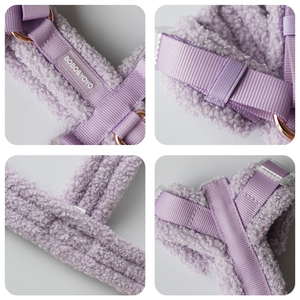 Yüksek kaliteli üretici lüks özel Logo hiçbir çekme rahat ayarlanabilir yumuşak yastıklı Teddy polar Pet köpek koşum - Product Image 4