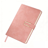 Journal de voyage A5 en cuir PU de luxe, à feuilles mobiles, imprimé avec fermeture à boucle, personnalisé pour hommes et femmes, usage quotidien au bureau