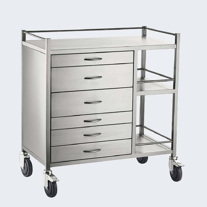 Meditroll MAT06 Factory Stainless Steel Tray Rack Trolley
