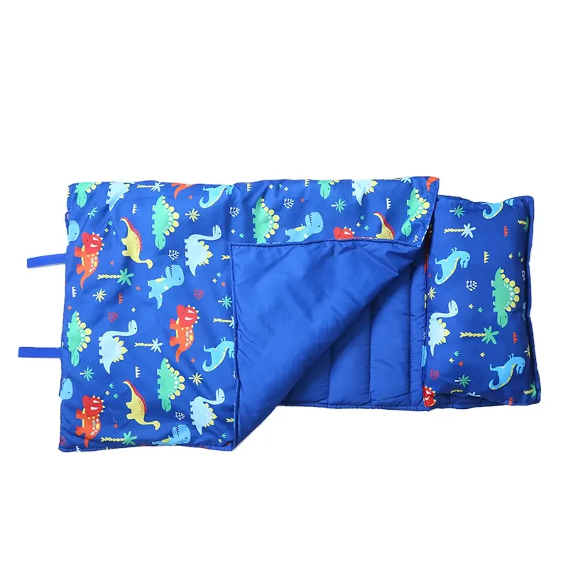 Çocuk Nap Mat seti içerir yastık orijinal çıkarılabilir yastık çocuklar için kız kamp mükemmel temel taşıma çantası uyku tulumu