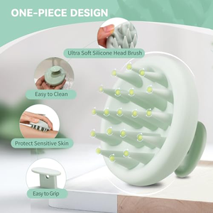 Custom Color Handheld Plastic Laser Waterproof Scalp Massage <b>Hair</b> Shampoo Brush Compact Shower Bath <b>Massager</b> - Product Image 2