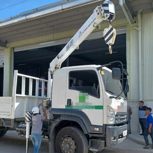 Hidráulico Mini 3 Ton Grua <span class=keywords><strong>Canastilla</strong></span> Brazo plegable recto Camión Montado Grúa Elevadora Fabricantes - Product Image 2