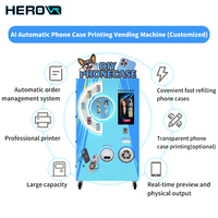 Máquina Expendedora de Fundas para Teléfonos con Pantalla Táctil de Alta Tecnología y SDK Habilitado para Bibliotecas Públicas HEROVR, Fundas Personalizadas, Monedas/Billetes/Tarjetas de Crédito
