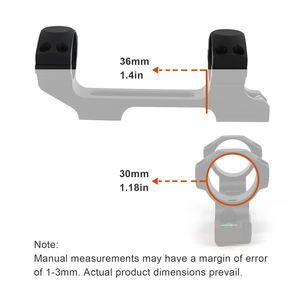 NOTT ขายึดกล้องแบบ Cantilever แบบชิ้นเดียว, ความสูงเส้นตรงกลาง 1.4 นิ้ว, ใช้ได้กับฐานขนาด 20 มม., พร้อมระดับน้ำในตัว - Product Image 5