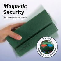 Étui de rangement portable pour cartes à collectionner avec compartiment pour dés, emplacement pour Toploader et séparateurs, idéal pour le transport quotidien