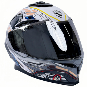 Casques de <span class=keywords><strong>moto</strong></span> modulaires unisexes YM en ABS, homologués DOT, rabattables, imperméables, personnalisés pour le motocross <span class=keywords><strong>et</strong></span> la course, pour hommes - Product Image 4