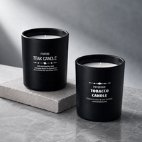 Bougies parfumées en verre en promotion, avec logo personnalisé et coffret cadeau, bougies parfumées en cire de soja