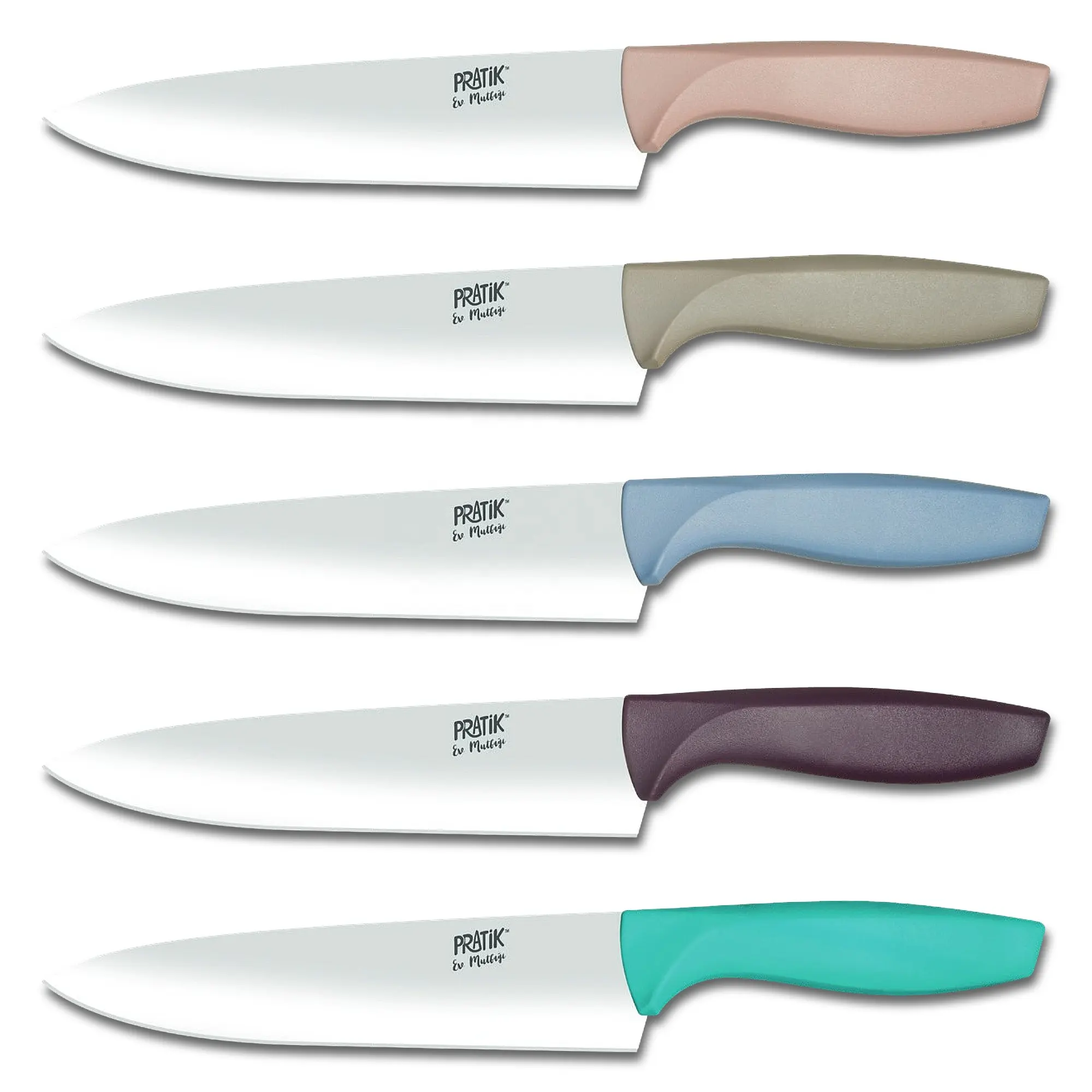 Pratik Home Chef Knife 18 cm-Cuchillo de Chef de acero inoxidable-Cuchillo de Chef al por mayor-Cuchillo de Chef con mango de plástico-43231