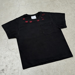 Camiseta de algodón grueso unisex con estampado personalizado y bolsillo, estilo streetwear vintage, corte holgado y oversize - Product Image 4