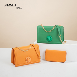 Jiali QAZA Wholesale price lady fashion 2 in 1 set handbag woman New product woman handbag good quality 2023