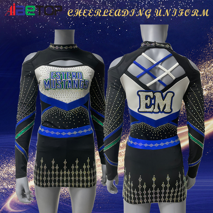 Kids Cheerleading Uniforms Outfit Fancy Dress Girls Cheer Uniform