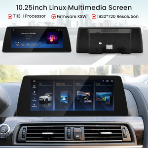 HFmidia 2026 New Linux System 10.25 12.8inch <b>Thin</b> screen For BMW 6 Series M6 F06 F12 F13 Wireless CarPlay Auto Car Video Players - Product Image 4
