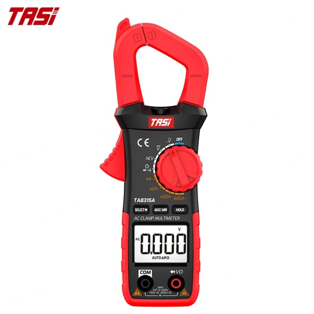 TA8315A Digital Clamp Meter 600A AC/DC 3999 Count Auto Range Multimeter Non-contact Voltage Sensing 1000V DC Max Resistance