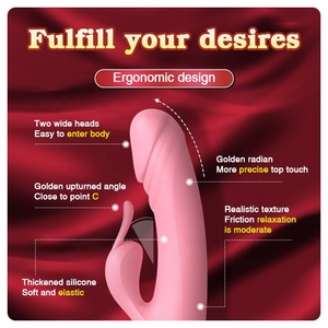 เครื่องสั่นมอเตอร์คู่ขนาด7สปีดชาร์จ USB ได้อุปกรณ์เสริมเพื่อการเล่นหน้าของคู่รัก - Product Image 4