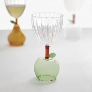 Série Fruits Créative pour Verre à Vin GCC029 Verre à Cocktail Globe Fête à Domicile Verre 280ml Anti-Fuite Réutilisable - Product Image 5