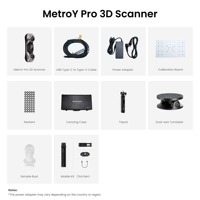 Escáner Láser 3D Revopoint Metro Y PRO, Impresora 3D de Aluminio, 34 Líneas Láser Cruzadas Azules, USB/WiFi, Portátil, 0.01mm, Nuevo, 1 Año de Garantía