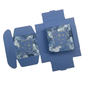 Scatole di sapone regalo quadrate di carta riciclata personalizzate di lusso scatole di imballaggio di sapone di carta artigianale