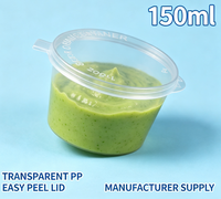 Gobelets jetables personnalisés en PP pour sauces, petits récipients de qualité alimentaire pour huile d'olive, pour importateurs de restauration rapide, achat en gros