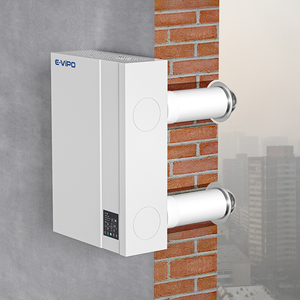 Système de ventilation à récupération d'énergie ERV mural pour maison E-<span class=keywords><strong>VIPO</strong></span> 150m3/h, récupérateur de chaleur avec ventilateur ERV sans conduit HEPA - Product Image 1