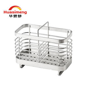 Soporte de Acero Inoxidable para Palillos, Estante de Almacenamiento Multifunción para Cocina, de Pared o Encimera, con Drenaje, Licencia Privada - Product Image 3