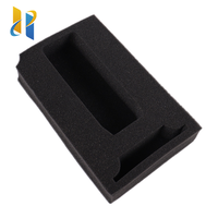 Insert en mousse de protection en éponge PE personnalisé pour boîtes cadeaux, style feuille, densité 18 kg, disponible en noir/blanc/gris