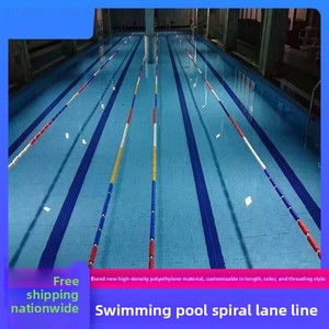 <span class=keywords><strong>Bouée</strong></span> de séparation de piscine spirale écologique pour compétition, modèle Golden Cup Wave Strip, pour piscines profondes ou peu profondes - Product Image 2