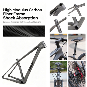 Bicicleta de Montaña de Diseño Moderno, 27.5/29 Pulgadas, Fibra de Carbono, Suspensión Completa, 12 Velocidades, Bloqueo Remoto, Horquilla de Aire - Product Image 4