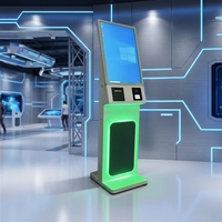 Kiosques WUXIN tout-en-un sans ventilateur de 10, 15, 19 et 21 pouces pour centres commerciaux, écran tactile IP65, kiosque à café robotisé, kiosque mural avec système de paiement