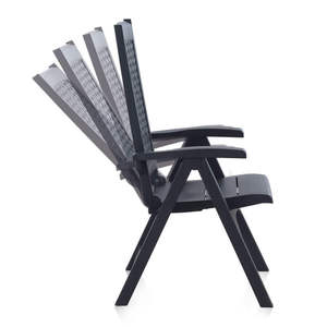 Poltrona Reclinabile in Metallo (Confezione da 2) Design Contemporaneo e Resistente, Sedia Ergonomica Multi-posizione per Giardino, Spiaggia e Esterni - Product Image 2