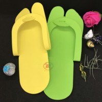Tongs en caoutchouc unisexe bon marché, vente en gros, pantoufles en mousse Eva jetables pour Salon de manucure et SPA de jour