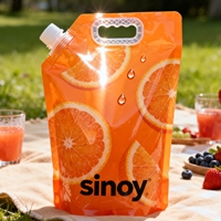 Sac à bec verseur de qualité alimentaire avec poignée, grande capacité, autoportant, anti-fuite, double joint pour la distribution de savon liquide et de lait