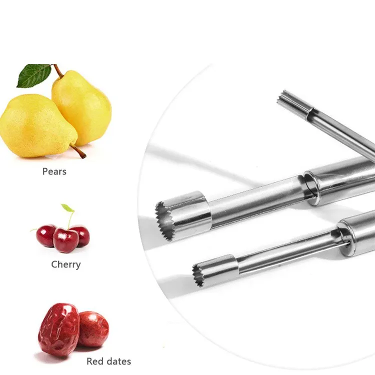 Cortador de frutas de aço inoxidável, 4 tamanhos, barato, descascador, cortador