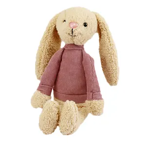 Customized cartoon long-legged animal plush toy warm heart series doll rabbit doll plush doll