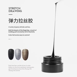 Gel de photothérapie élastique effet soie pour nail art japonais, pour la peinture de couleurs, le mélange de motifs floraux et le <span class=keywords><strong>dessin</strong></span> de motifs végétaux - Product Image 2