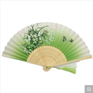 New Customized Handheld Fabric Folding Fans for Promotion Gift Hand Fan - Product Image 3