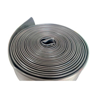 Selang Layflat Karet Nitril Hitam SL SL-NBR Tekanan Tinggi Fleksibel untuk Pembuangan Air 80mm 100mm 125mm 150mm Tahan Api
