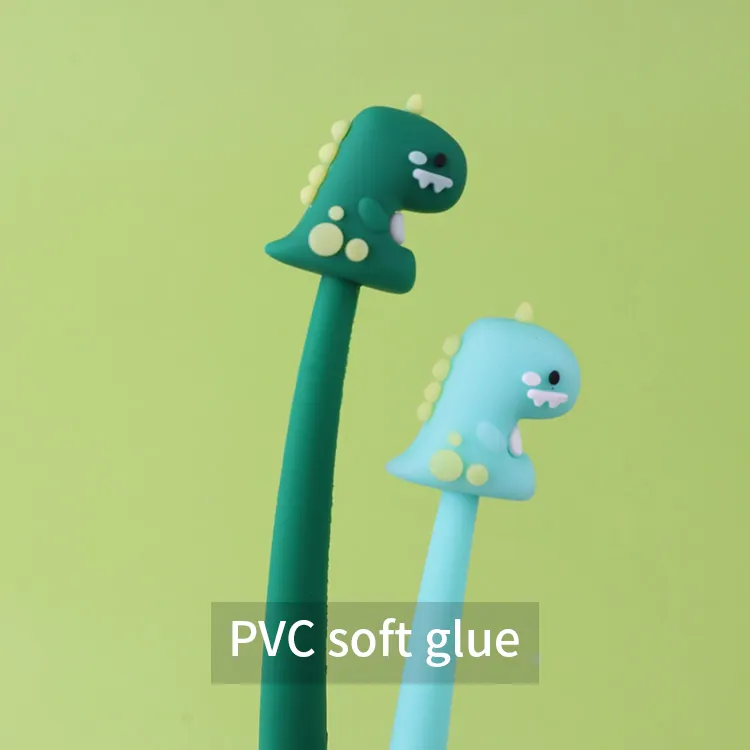 2022 Best KUKI Quality Wonderful Green Cute Kawaii Gel Pen Egg Dragon Shaking Pen For Kids Gift Stationery