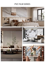 Panneau mural en PVC, feuille de marbre, durable, léger et facile à installer pour l'intérieur