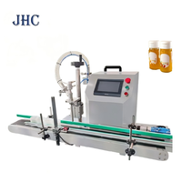 Machine de remplissage semi-automatique à tête unique pour bouteilles en plastique, boissons, miel, huile, shampoing, yaourt, jus, lait, haute précision