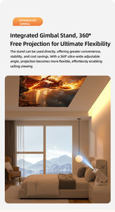 C6 पोर्टेबल अनुकूलन योग्य नवीनतम पूर्ण HD 4K वाईफाई वीडियो संचालित Lcd स्मार्ट एंड्रॉइड मिनी प्रोजेक्टर होम थिएटर आउटडोर के लिए - Product Image 3