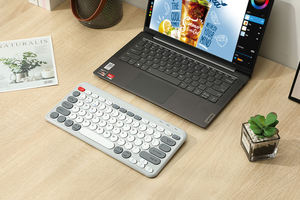 Custom Bt Tastatur German Drahtlose Tastatur Mini ultra Slim Wireless Tablet <b>Keyboard</b> Round Key Portable Wireless <b>Keyboard</b> - Product Image 2