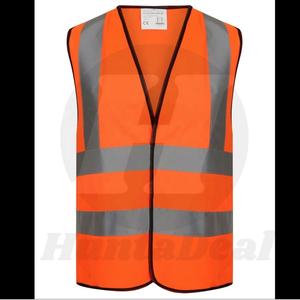 Safety ICV208-سترة أمان من البوليستر/القطن للقيادة في الحالات مع شريط عاكس أبيض 1 بوصة ، أخضر - Product Image 2